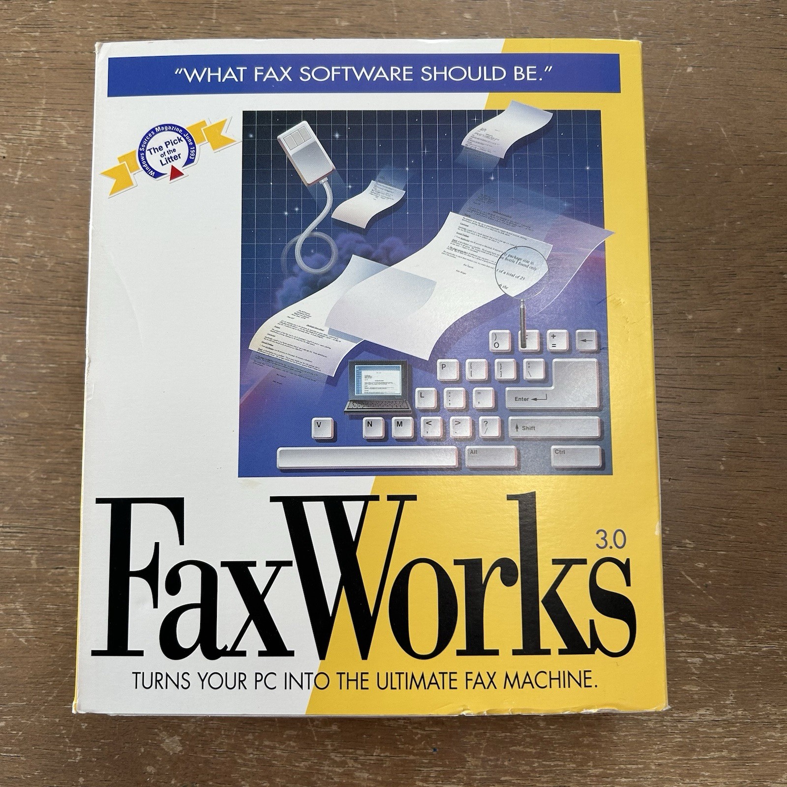 FaxWorks 3.0 Business Faxing Software for Windows 3.0 w/Box & Instructions