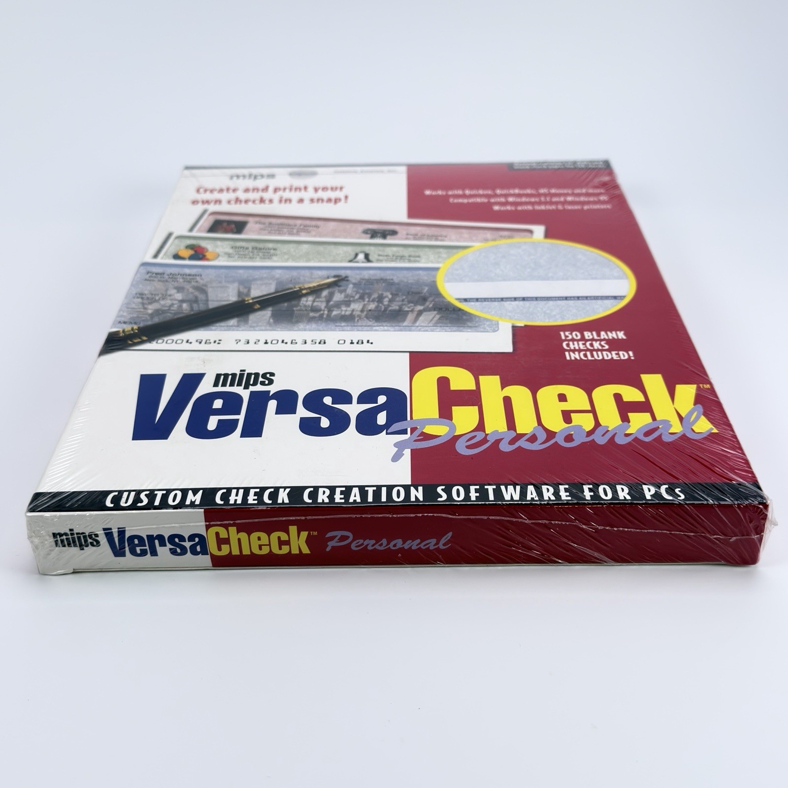 Mips Versa Check Personal Custom Check Creation Software 3.5″ Floppy w/150 Blank