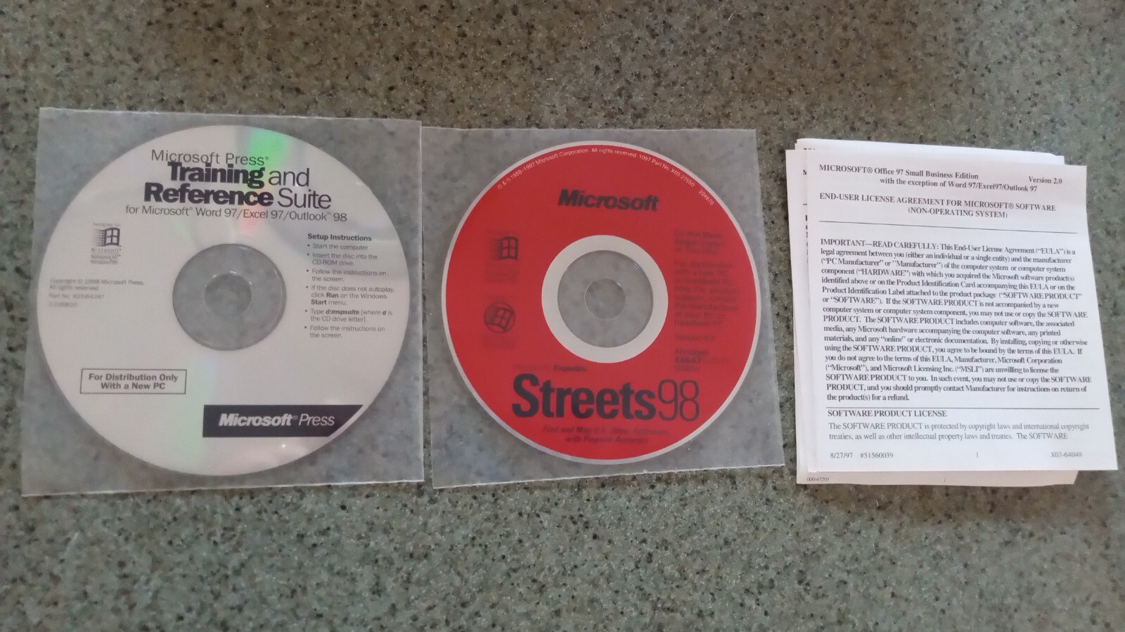 Microsoft Office 97 SMALL BUSINESS EDITION – 4 disc set. Sealed with COA