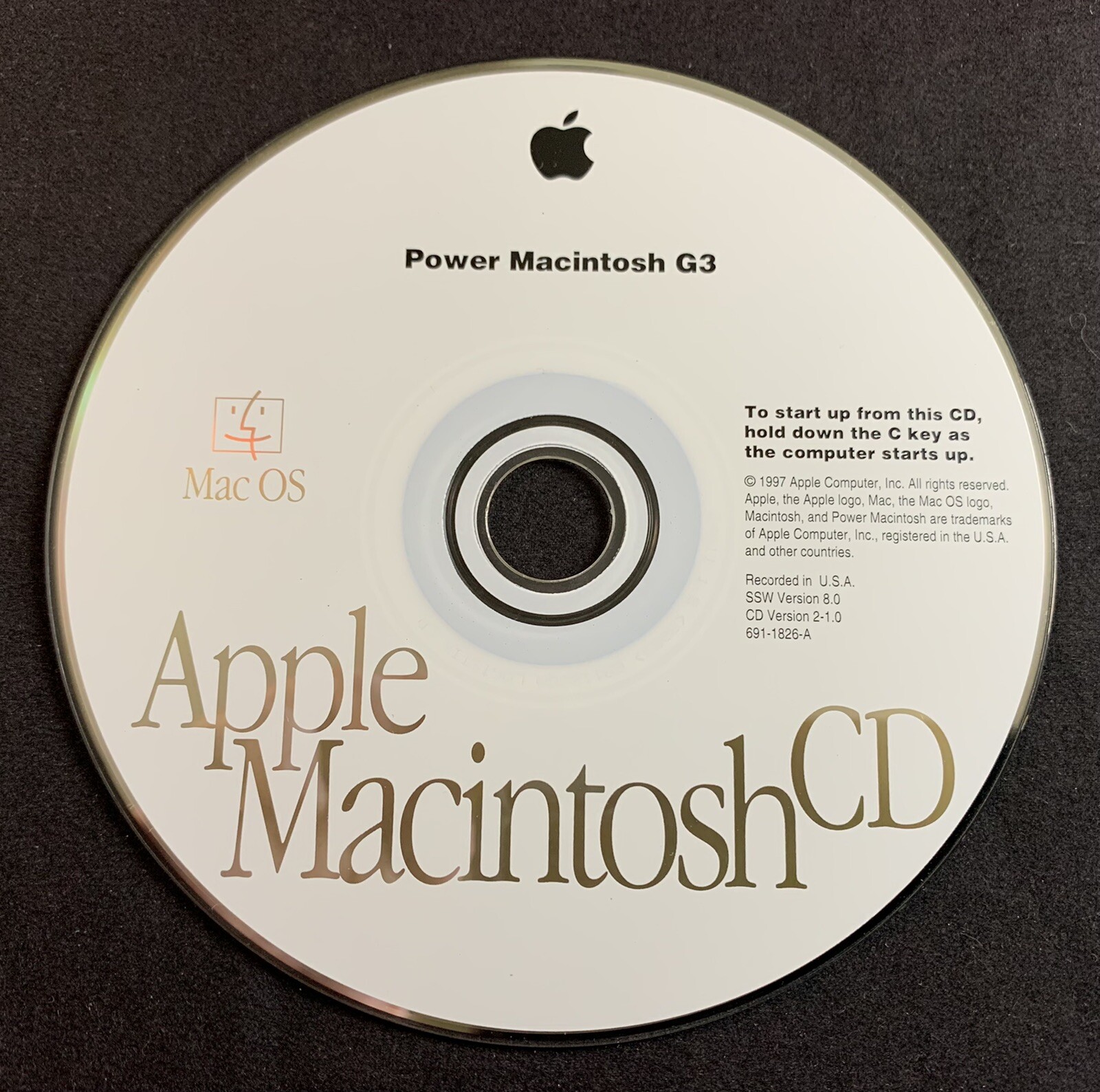 Apple Power Macintosh G3 CD-ROM Mac OS Version 2-11.0 (1997)