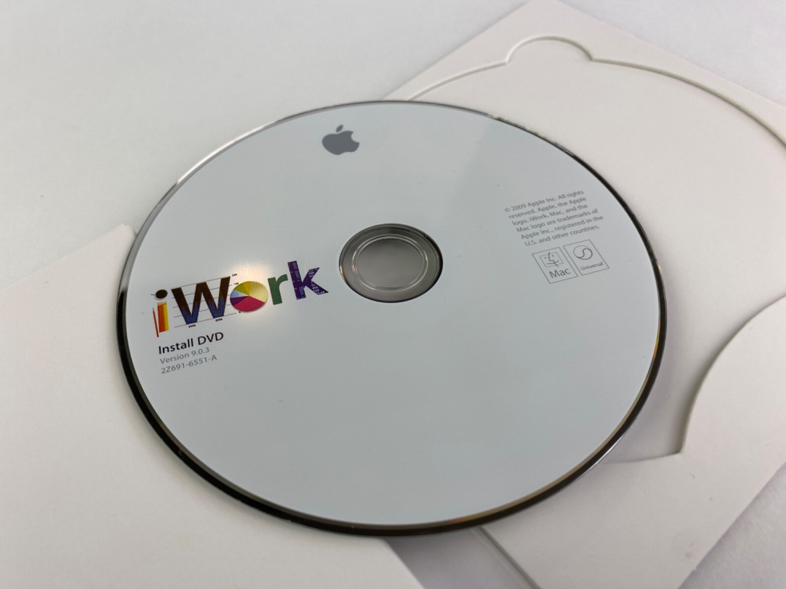 Apple iWork ’09 Retail V9.0.3 Full Version – Complete w/box