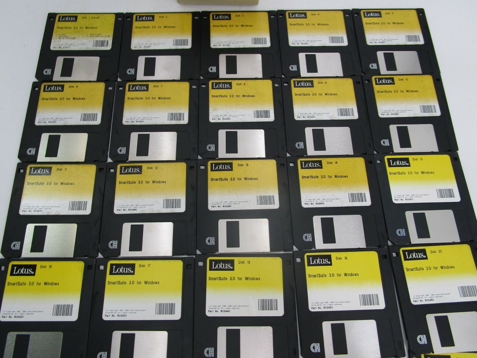 Vintage Lot Floppy Diskettes 3.5 Inch with Case Lotus Windows Microsoft Software