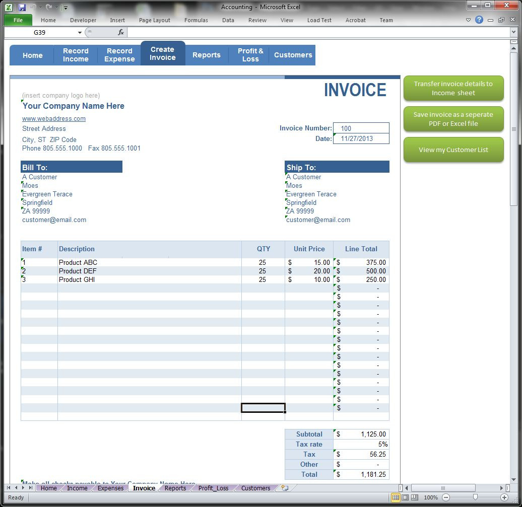 Small Business Accounting Software Record Income and Expense Transactions