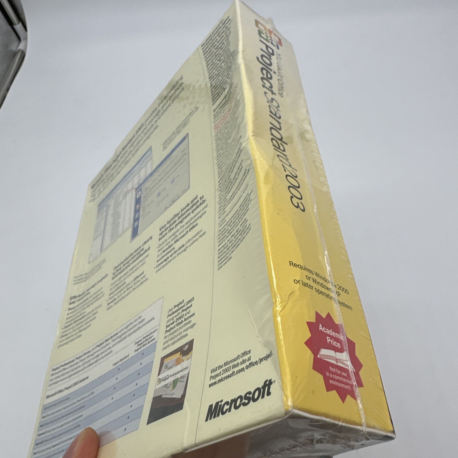 NEW Microsoft Office Project Standard 2003 ACADEMIC Full Version SEALED BOX