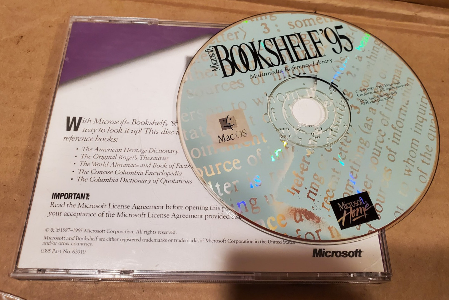 Microsoft Bookshelf ’95 Mac Os Macintosh