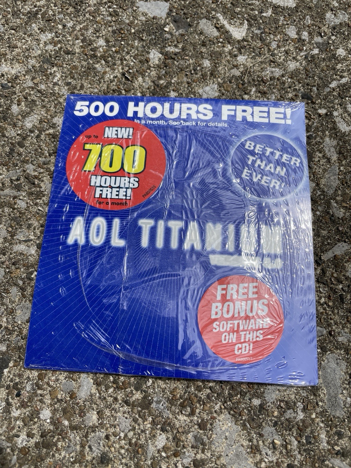 America Online AOL 5.0 CD SEALED Disc Vintage 90’s Internet Titanium