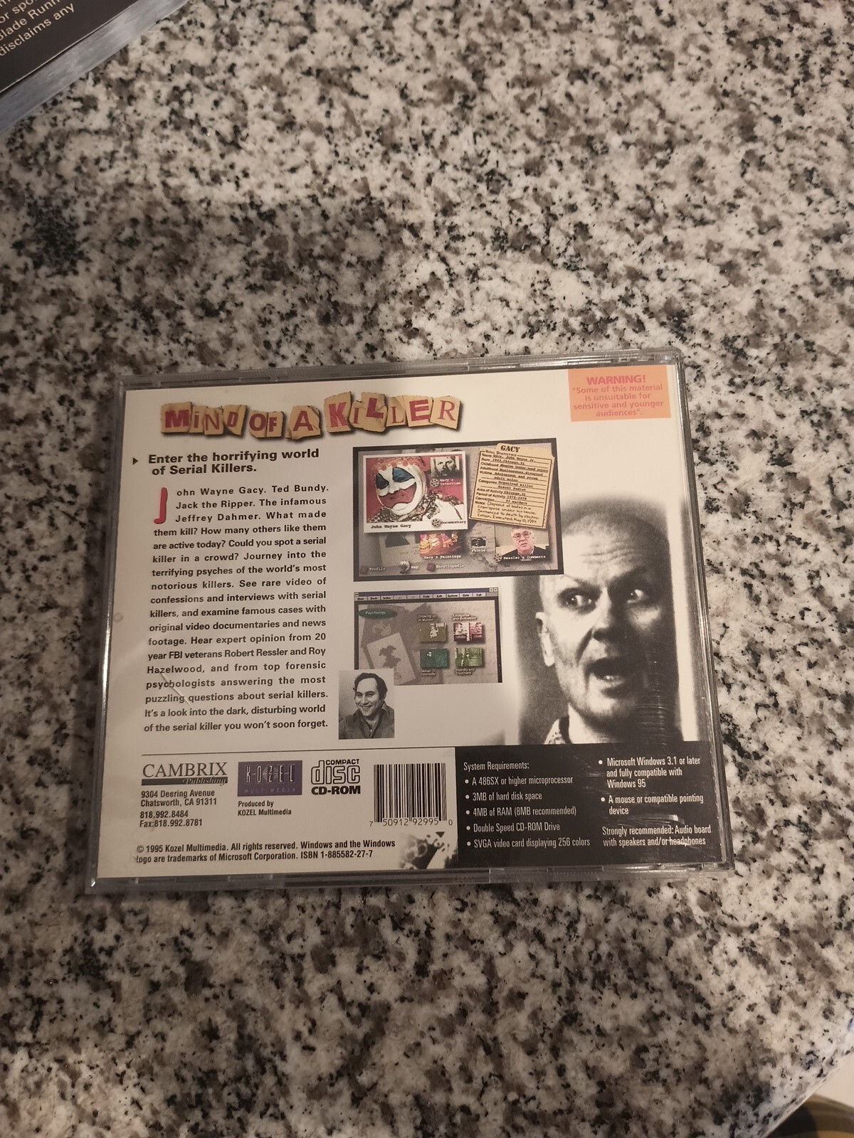 Cambrix – Mind Of A Killer (CD-Rom 1995) Windows 95