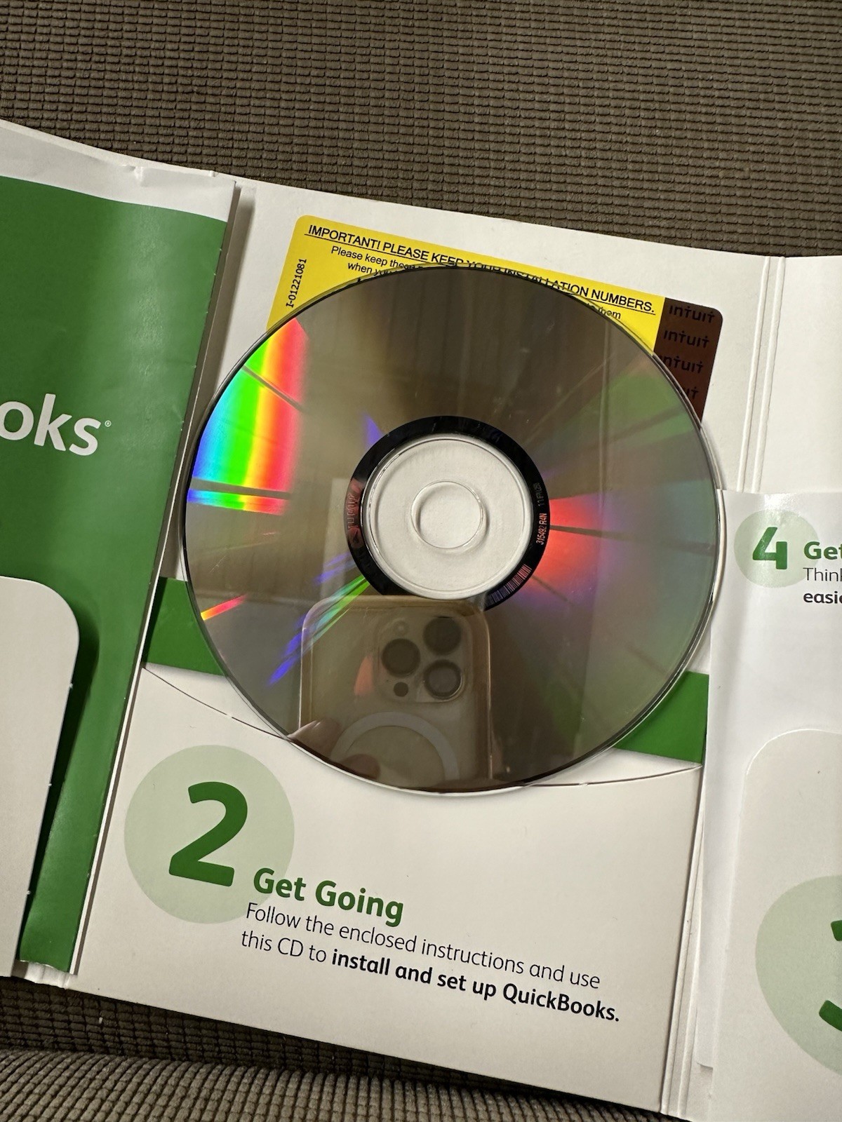 Intuit QuickBooks Pro 2009 Accounting Software Windows W/ Mnuals& Key + Train CD