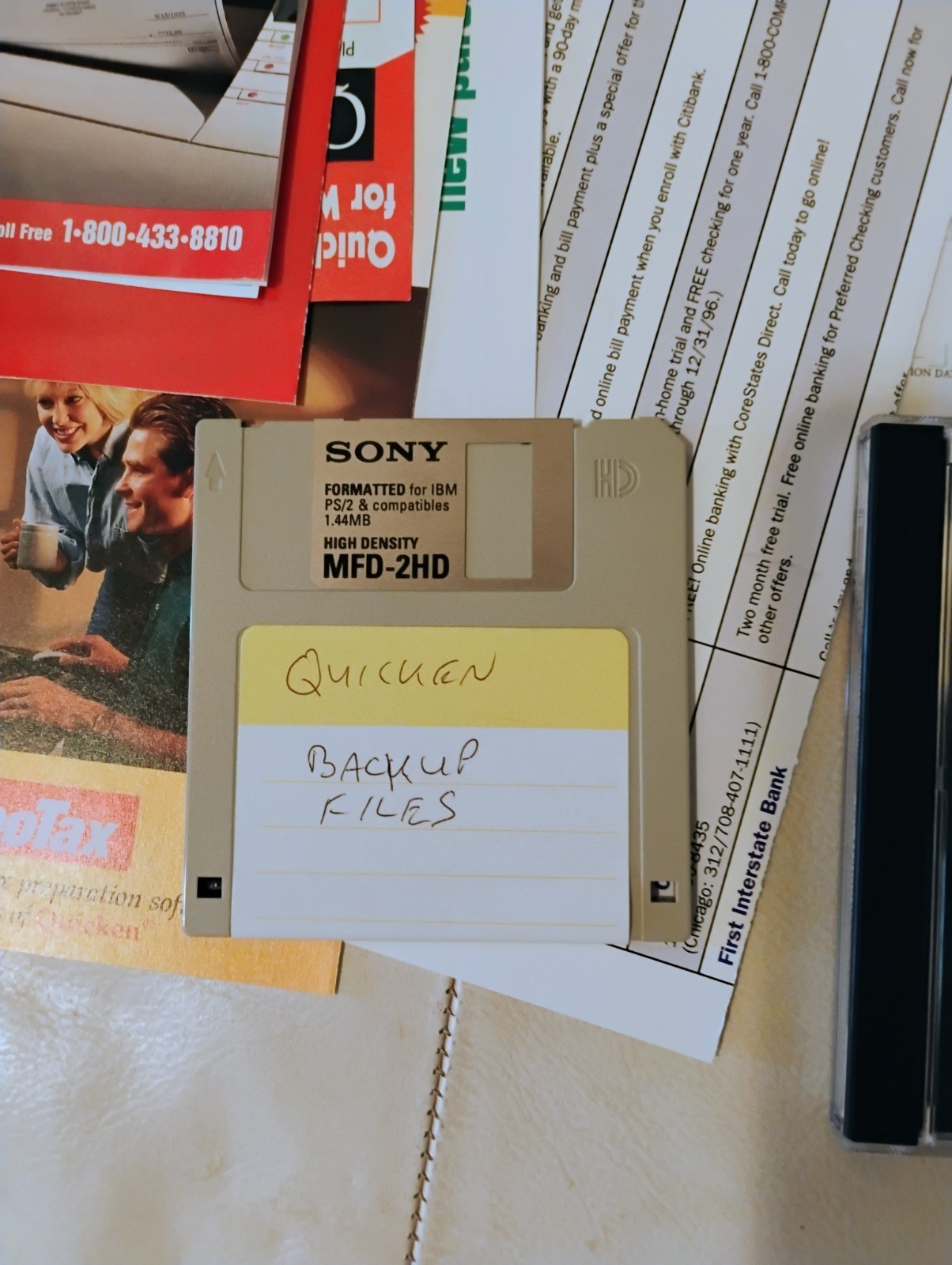 open box Vintage Quicken Deluxe for Window 95 cd-rom Intuit 1994