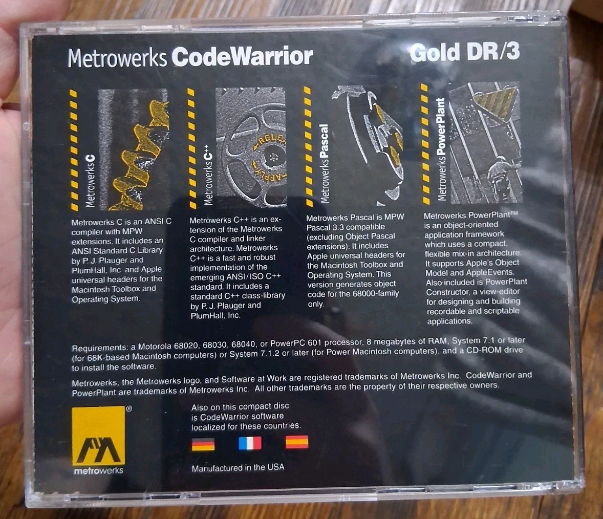 MetroWerks CodeWarrior Gold DR 3 CD for Power Macintosh