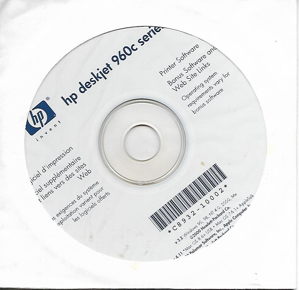 HP Deskjet 960c series Printer software