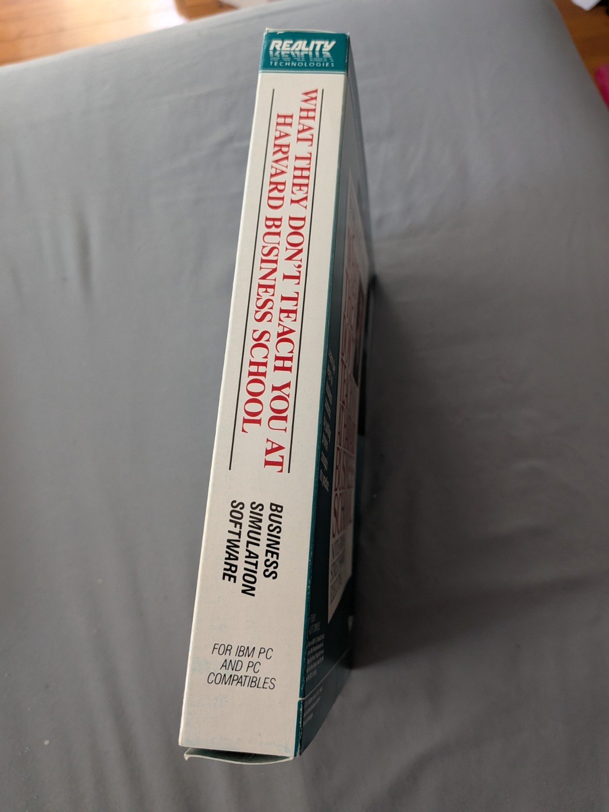 VINTAGE What They Don’t Teach You at Harvard Business School- IBM PC – 5.25″ CIB