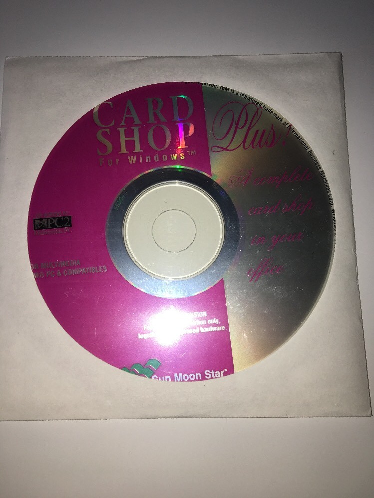 Card Shop For Win 95,IBM & PC 1993Complete Card Shop For Your Office-TESTED-RARE