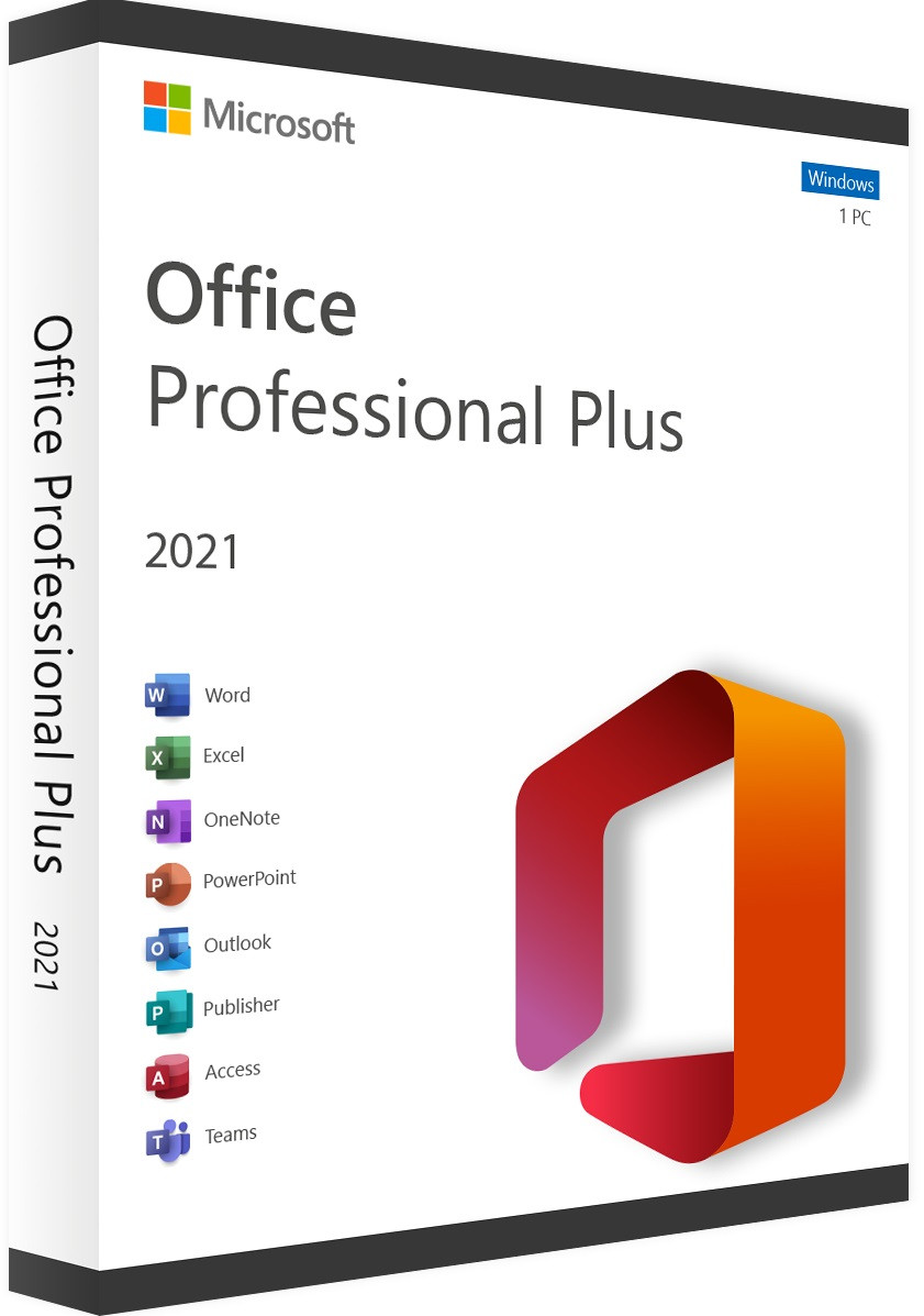 New Office Pro Plus 2021 Lifetime 64-Bit Flash Drive USB for 2-USERS