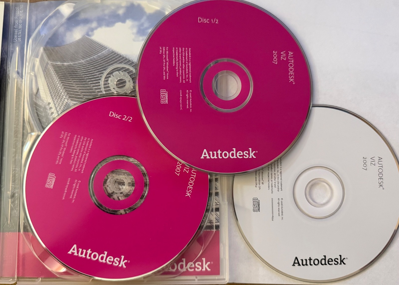 Autodesk Viz 2007 Student Version 3 Disc