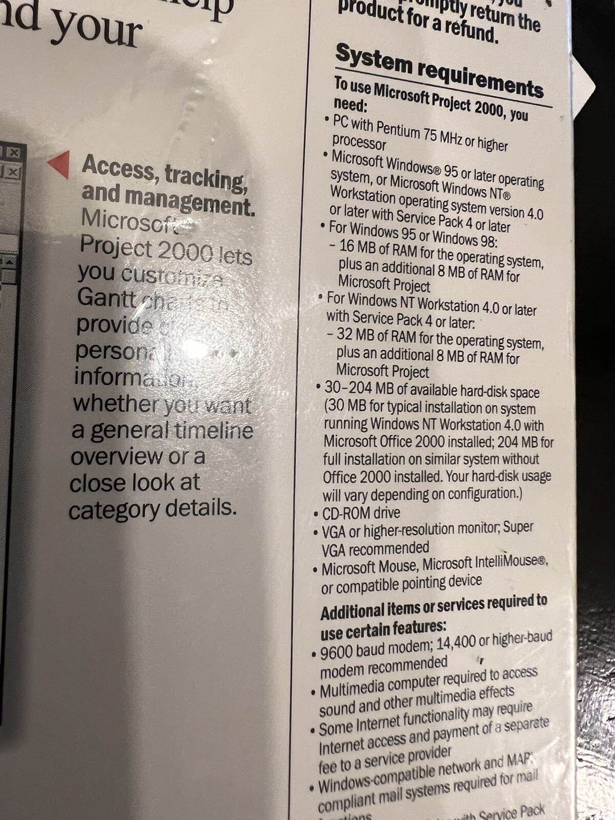 Microsoft Project 2000_For Windows Sealed In Box. I DONT KNOW IF ITS STILL VALID
