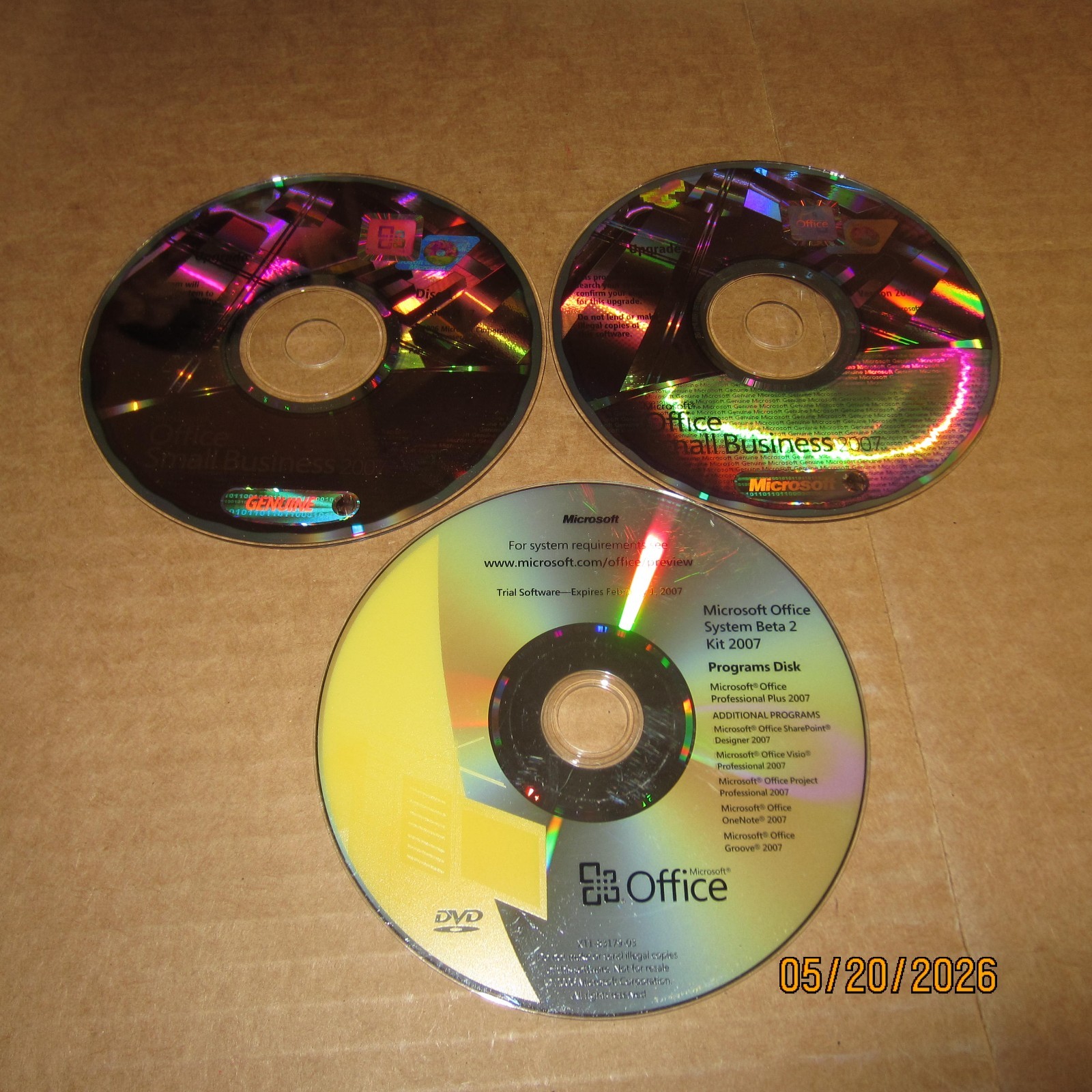 Microsoft Office Small Business 2007 Upgrade w/ Key Word Excel Powerpoint