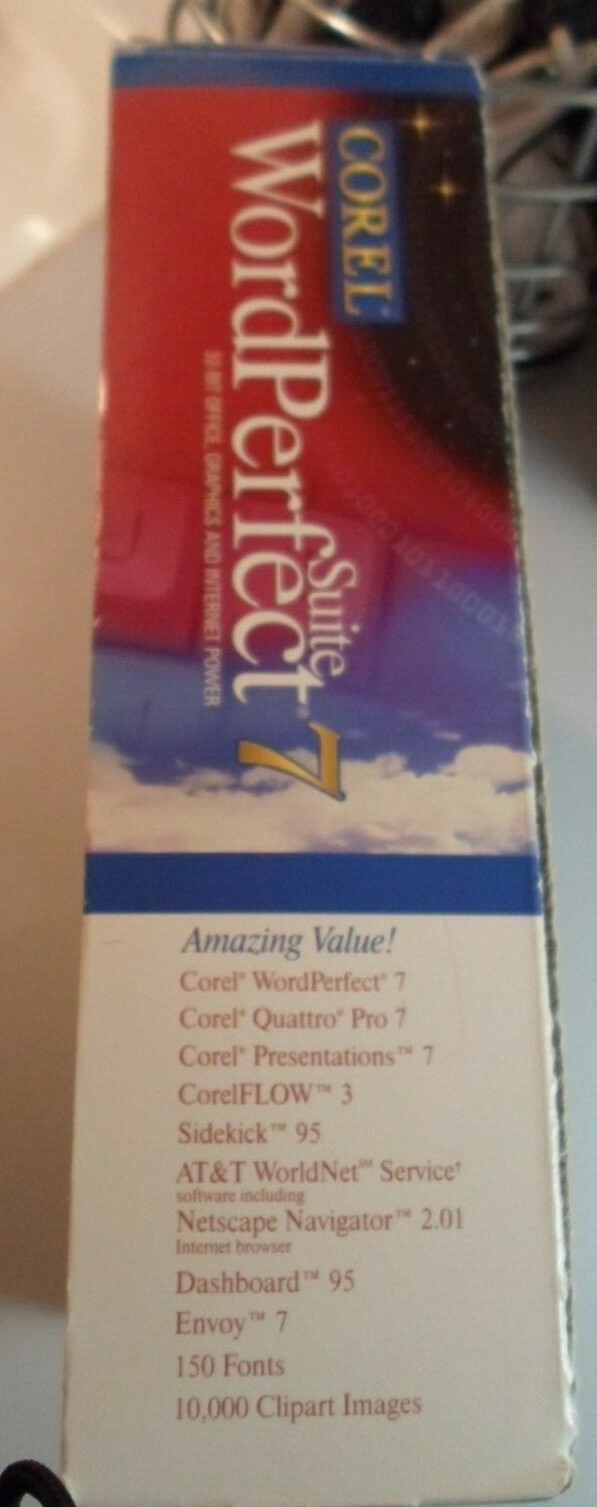 Vintage Corel WordPerfect Suite 7 Windows 95 CD-ROM Books Advertisements