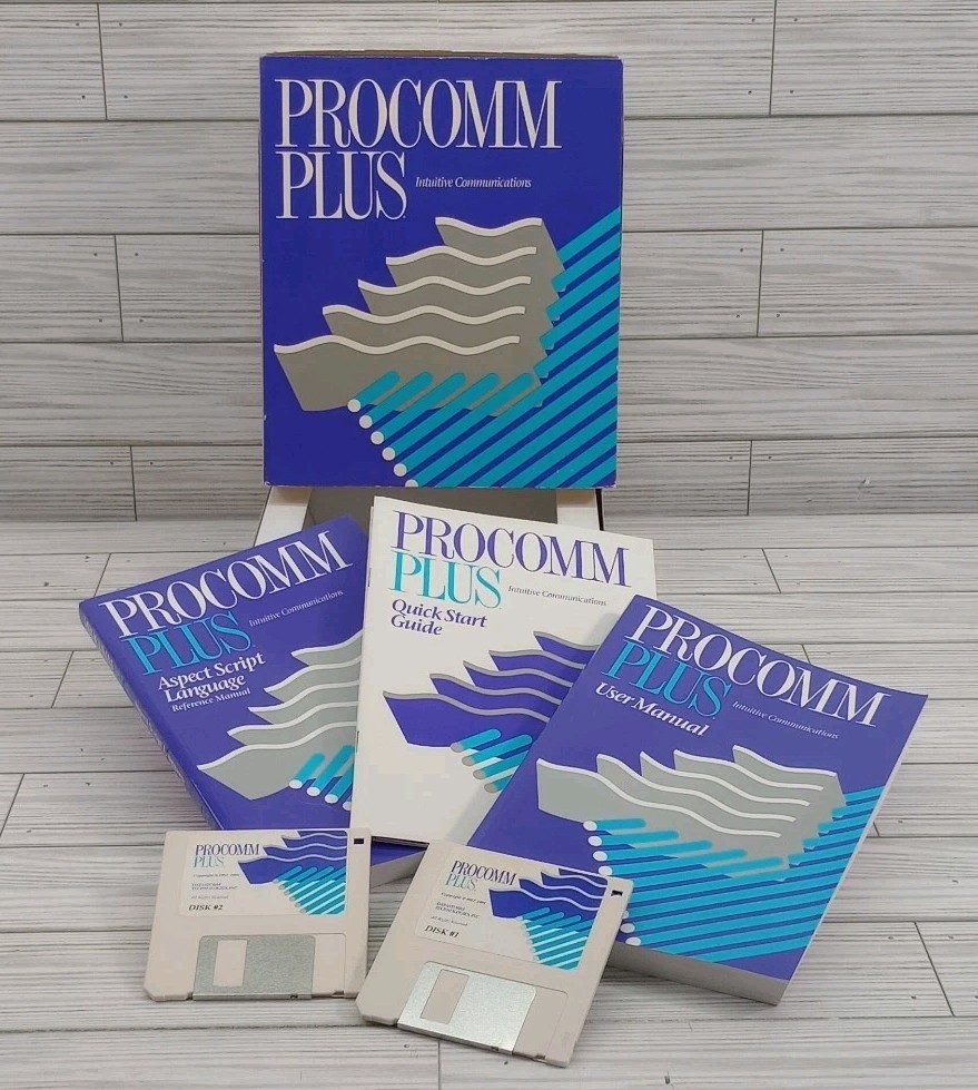 International Procomm Plus 2 2.01 Dos 5.25 Rare Vintage Box Collector Windows