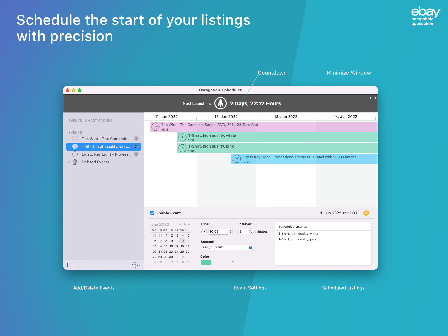 GarageSale – The most advanced eBay seller tool for Mac
