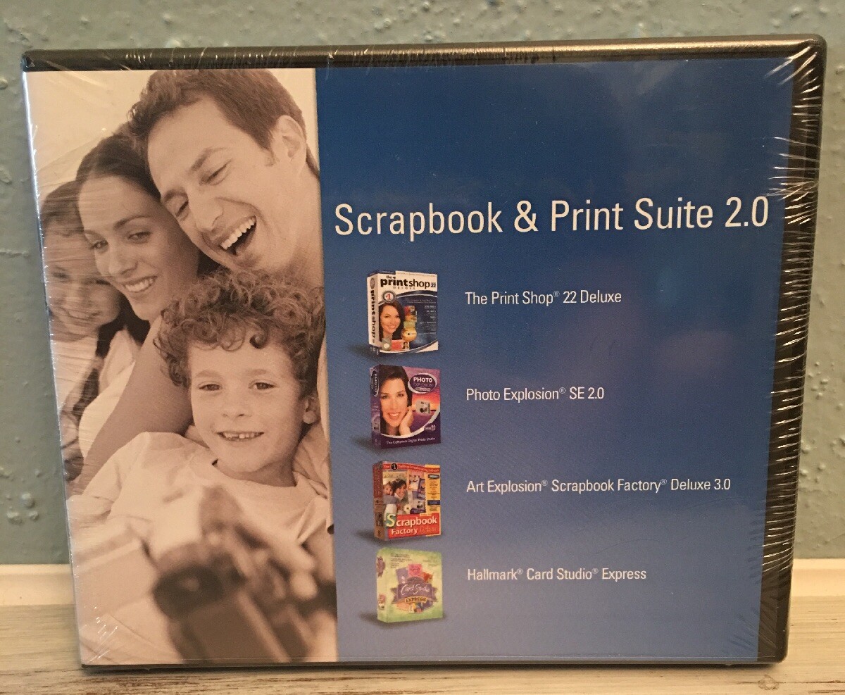 * SCRAPBOOK & PRINT SUITE 2.0 * PRINT SHOP 22 DELUXE * PHOTO EXPLOSION SE 2.0 *