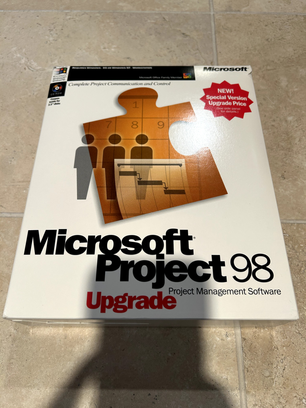 Microsoft Project 98 Vintage Project Management Software Upgrade