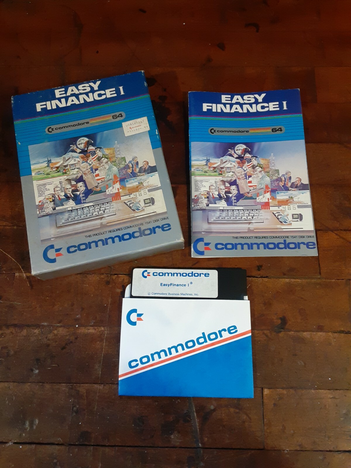 Vintage 1983 Easy Finance I for the Commodore 64 on 5¼” Disk & Manual
