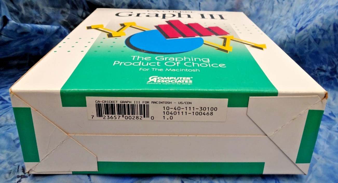 CA-Cricket Graph III for Windows, Computer Associates 1991, Demo Copy, SEALED