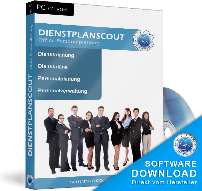Büropersonal planen,Dienstplan Software,Dienstplanscout,Office Programm,Personal