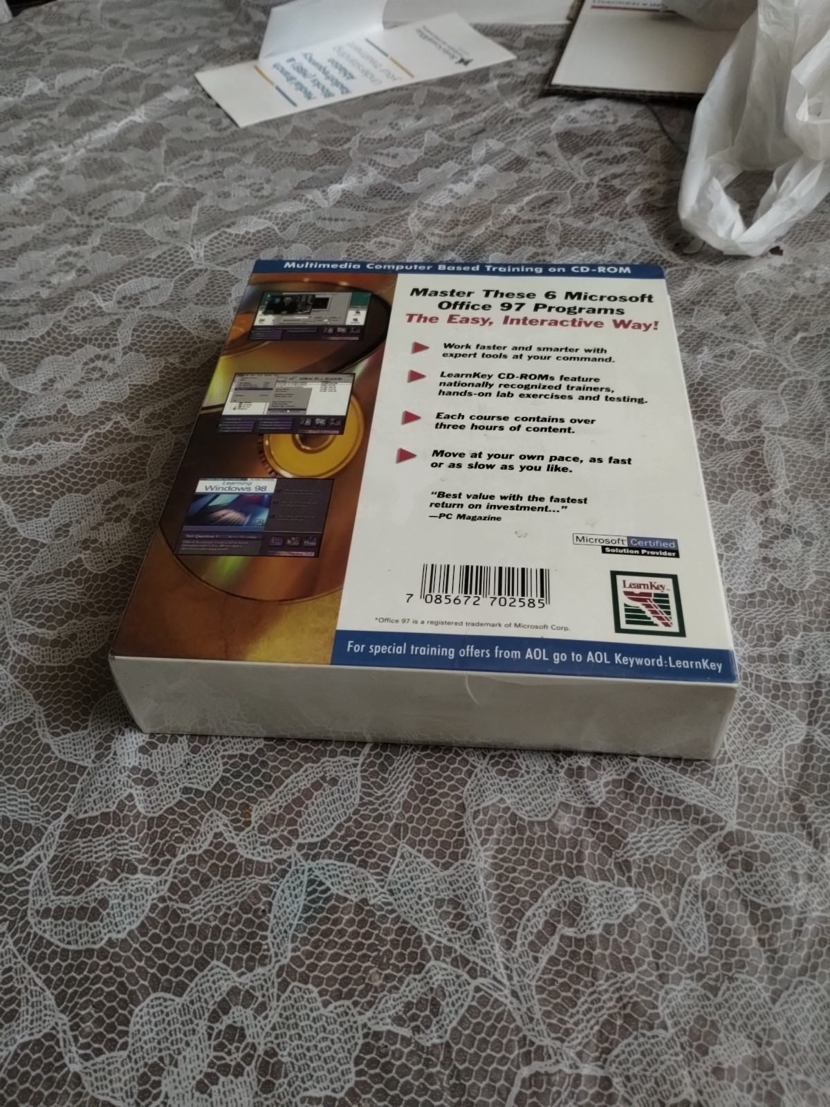 Learn Key Microsoft Office 97 PC Trainin Software CDR Set Window 98 Sealed