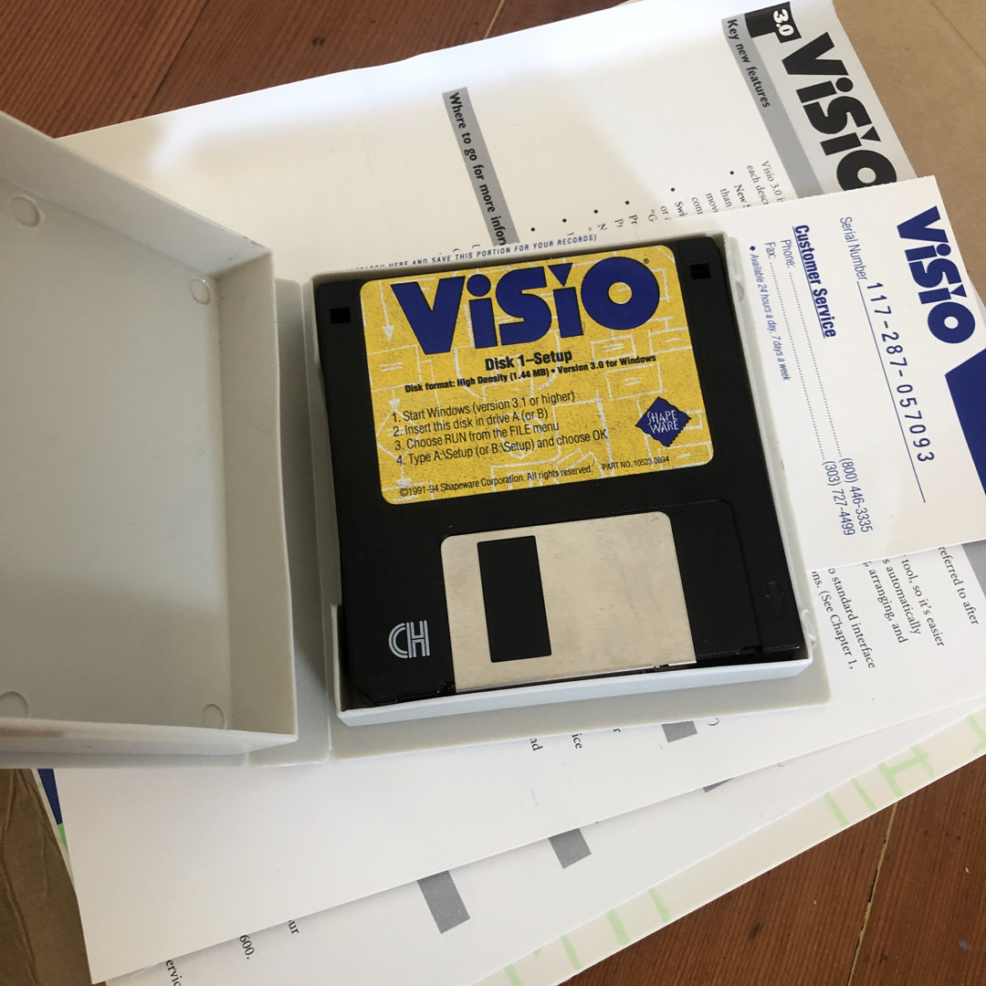 Visio for Business Graphics 3.0 Vintage Software Shapeware Corp