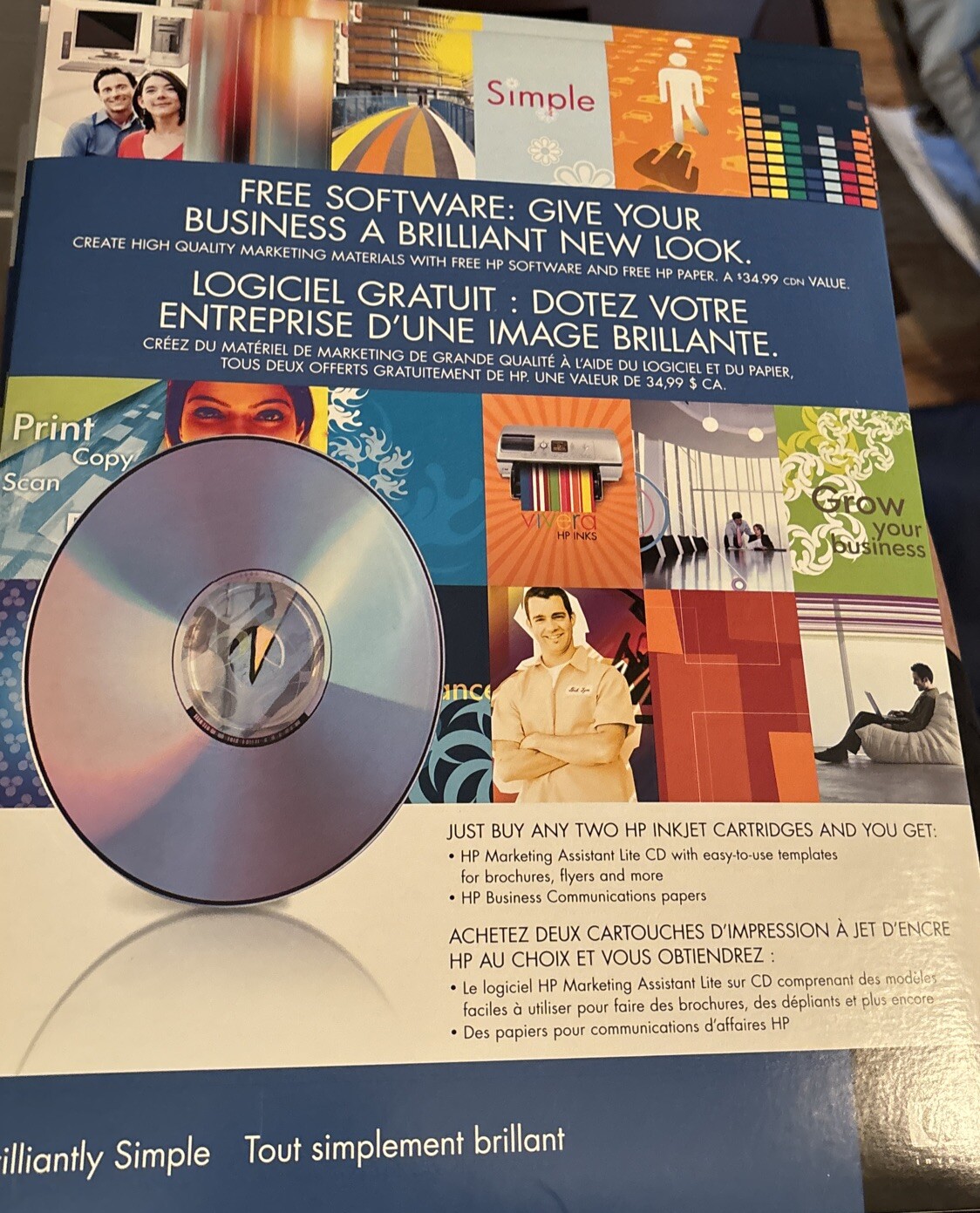 HP Marketing Assistant Lite CD, HP Business Communication Papers – NWT