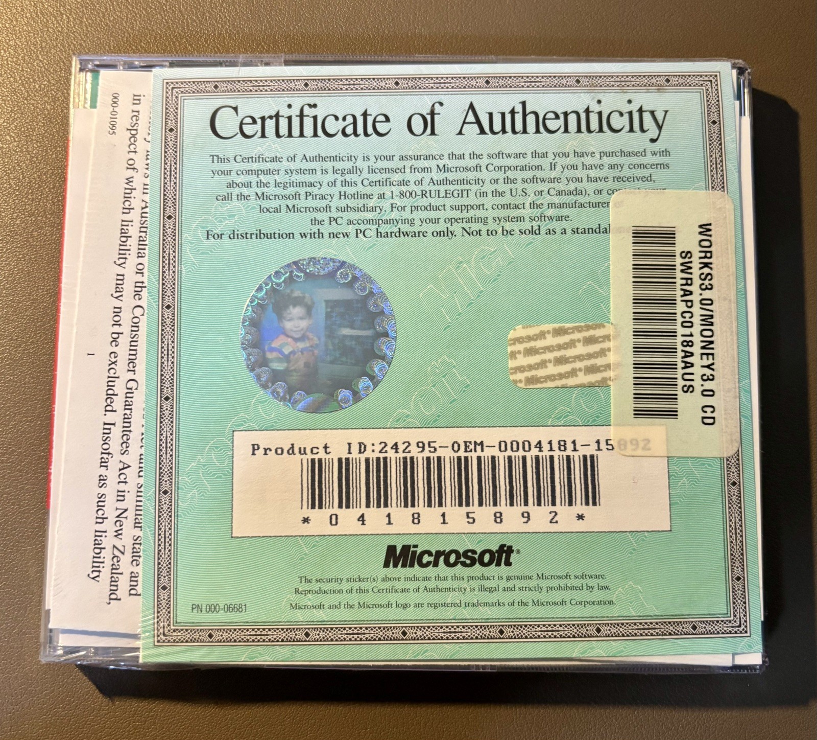 Microsoft Works software for Windows w/ Money 3.0 New Factory Sealed 1994