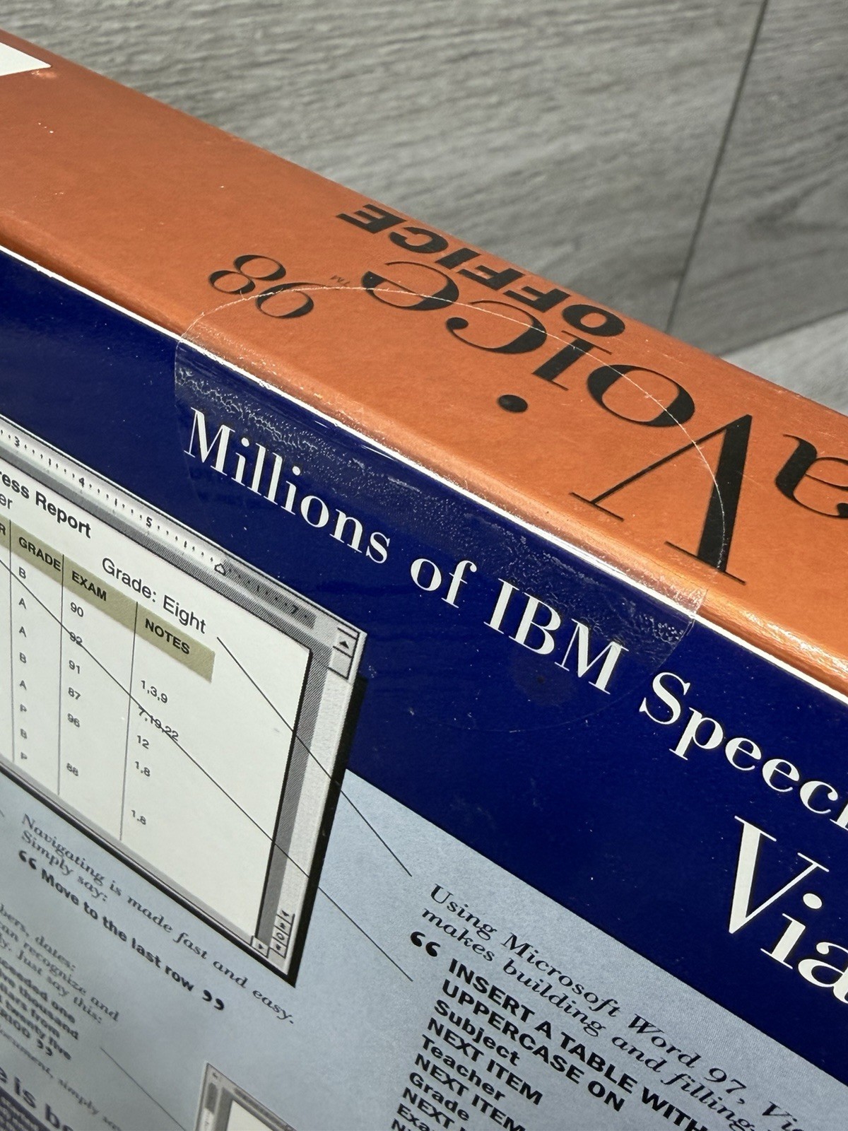 IBM ViaVoice 98 Office Edition Talk To Text Windows 95 Big Box PC CD-ROM