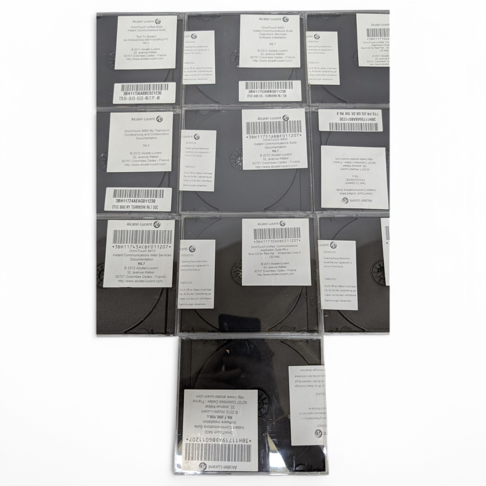 Alcatel-Lucent OmniTouch 8400 ICS Text-To-Speech R6.x Software CD Total 14 Discs