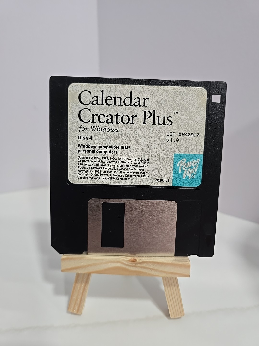 Calendar Creator Plus V 1.0 for Windows 3.5″ Disks 1 – 4 Microsoft 1992 Power Up