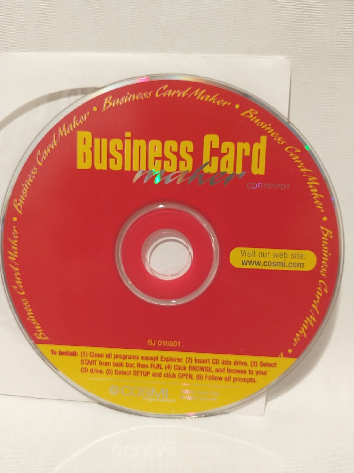 Business Card Maker CD by Cosmi, 2000 SJ010501