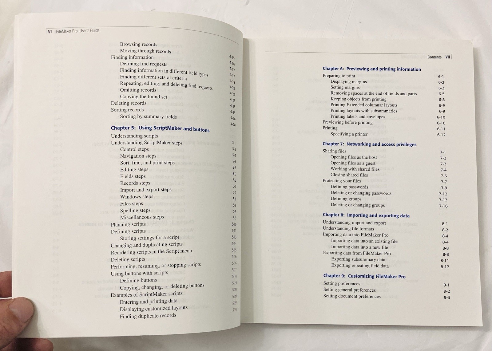 Claris FileMaker Pro User Guide Windows 95 Manual Vintage Database Software