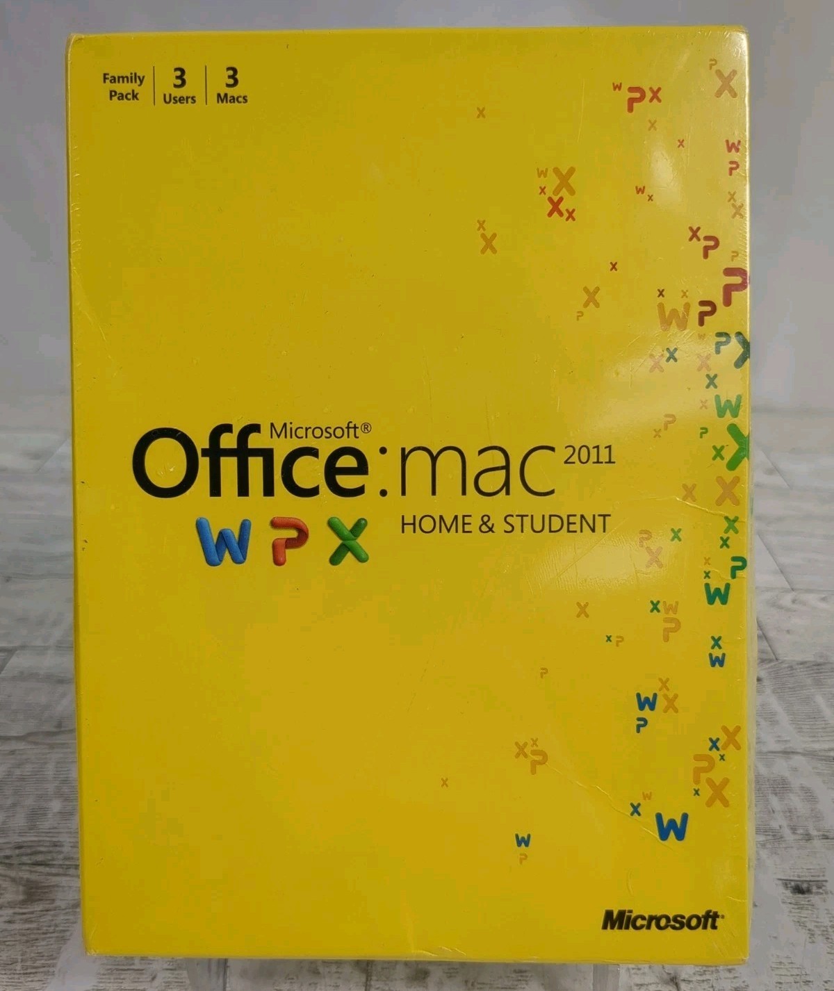 NSB MICROSOFT Office:Mac 2011 Home & Student Family Pk Software(3 Users/3 Macs)