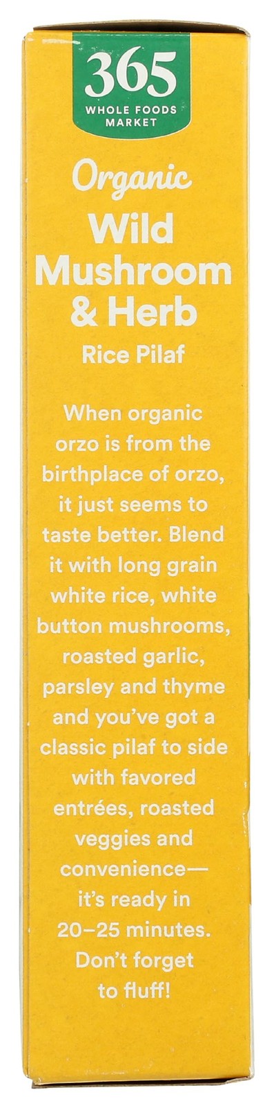 365 by Whole Foods Market, Organic Mushroom and Herb Rice 6 Ounce (Pack of 1)
