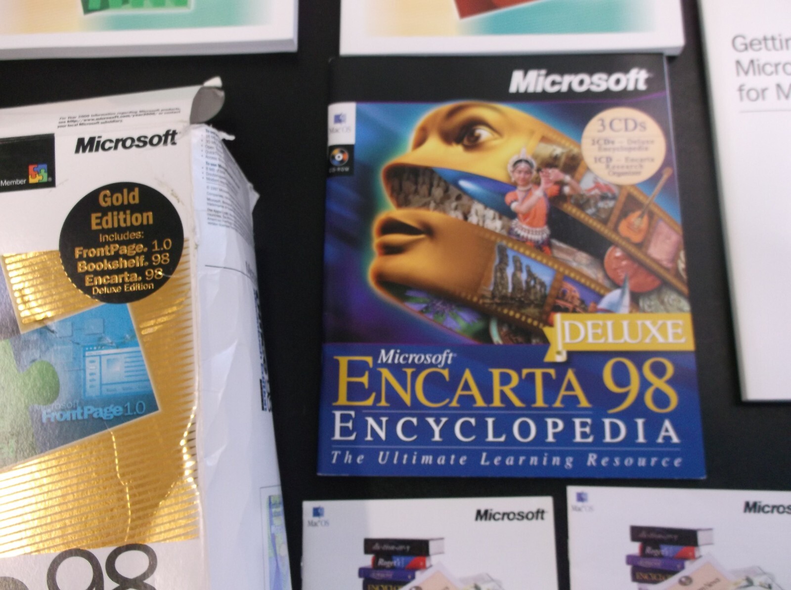 Microsoft Office 98 Gold Macintosh Edition with Box and manuals Mac