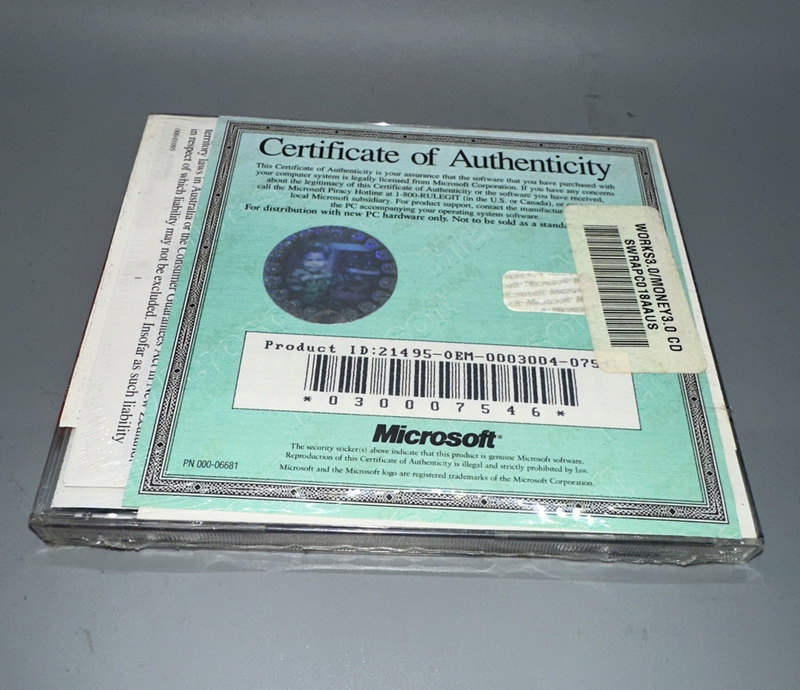 Microsoft Works software for Windows w/ Money 3.0 New Factory Sealed 1994