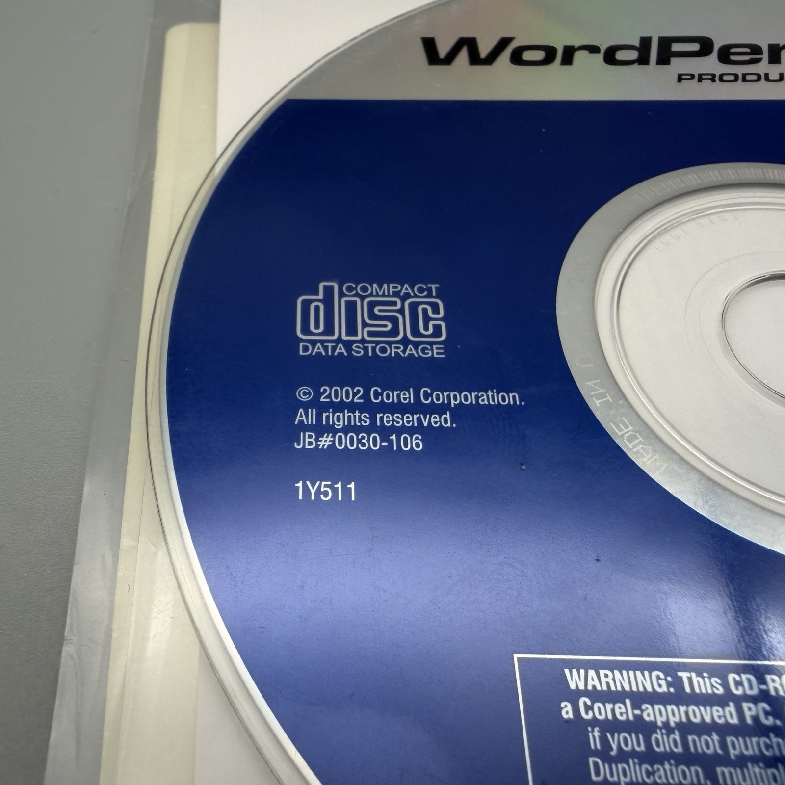 Word Perfect Productivity Pack 2002 Corel OEM #980269 CD Rom Software SEALED