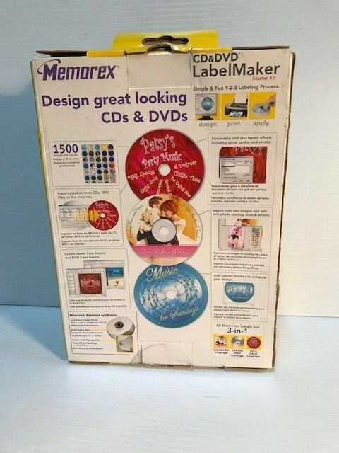 2006 Memorex CD & DVD Label Maker Starter Kit NOS (FC105-1 T0293)