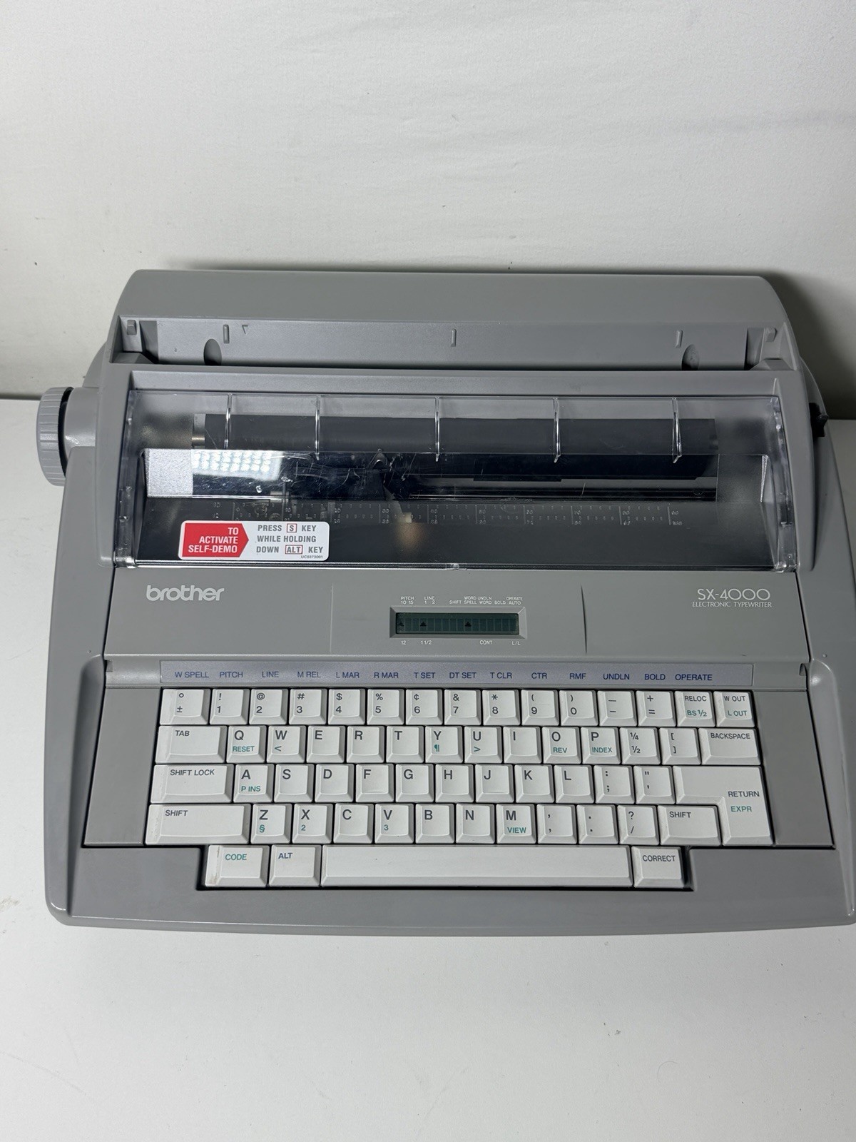 Vintage Brother SX-4000 Electronic Typewriter Daisy Wheel Digital Display+Extras
