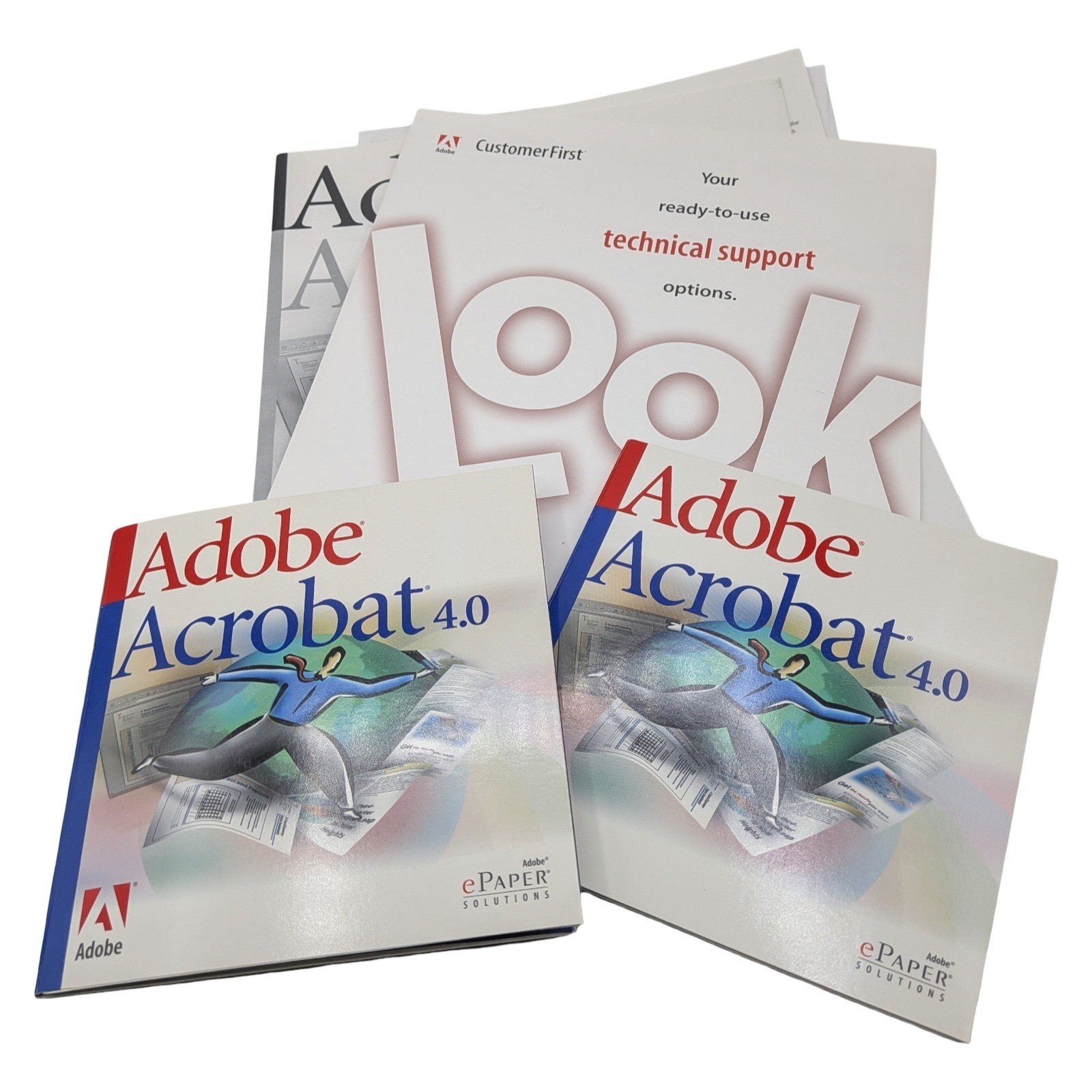 Adobe Acrobat 4.0 Upgrade Windows Vintage Big Box Software PDF 1999 CD-ROM