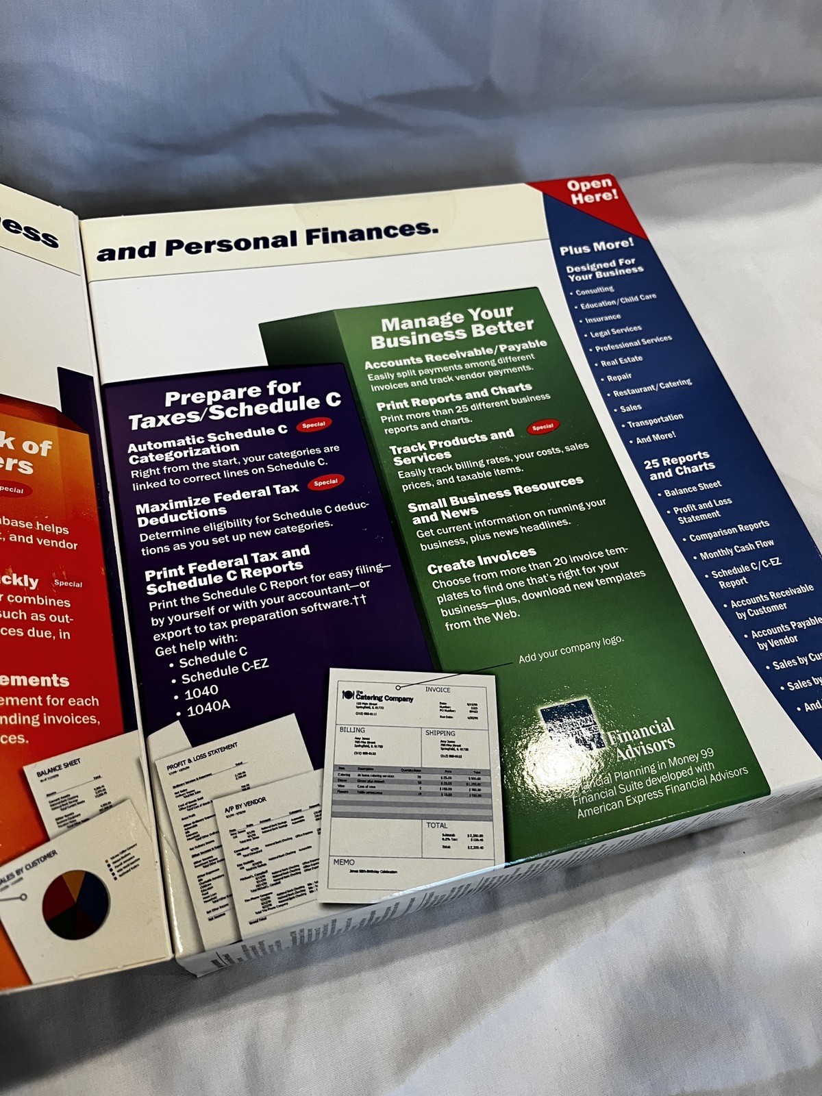 Sealed Microsoft Money 99 Personal & Business – Full edition – Inc. base Money99