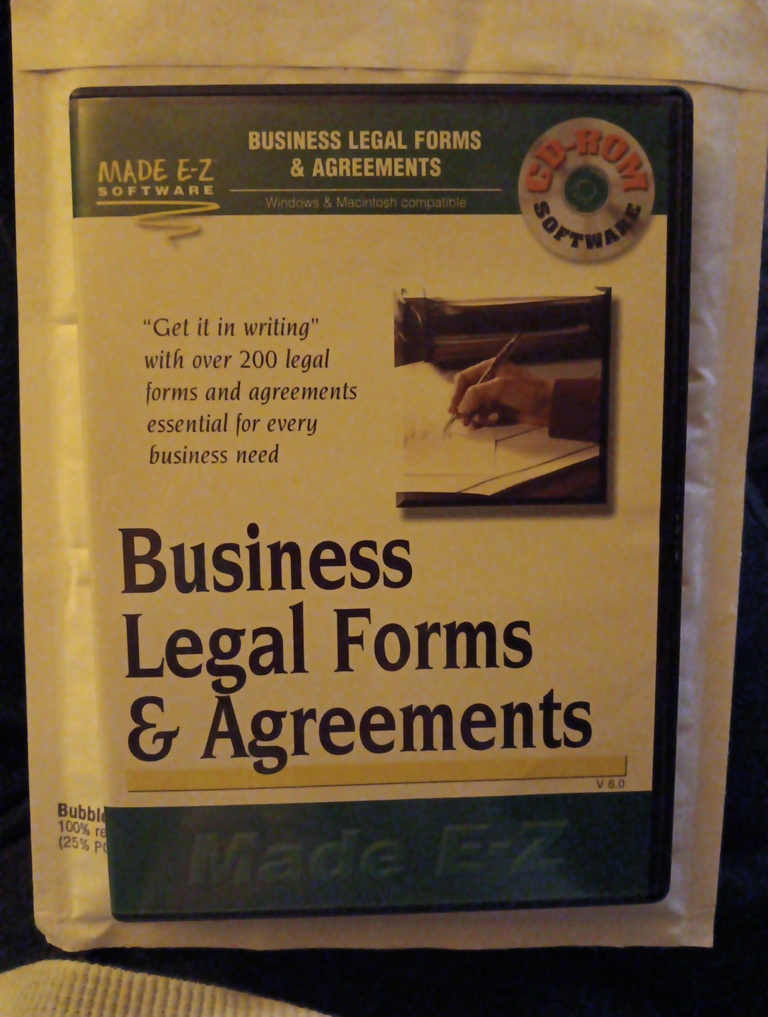 Business Legal Forms and Agreements CD-ROM Made E-Z Software OVER 200 Legal Docs