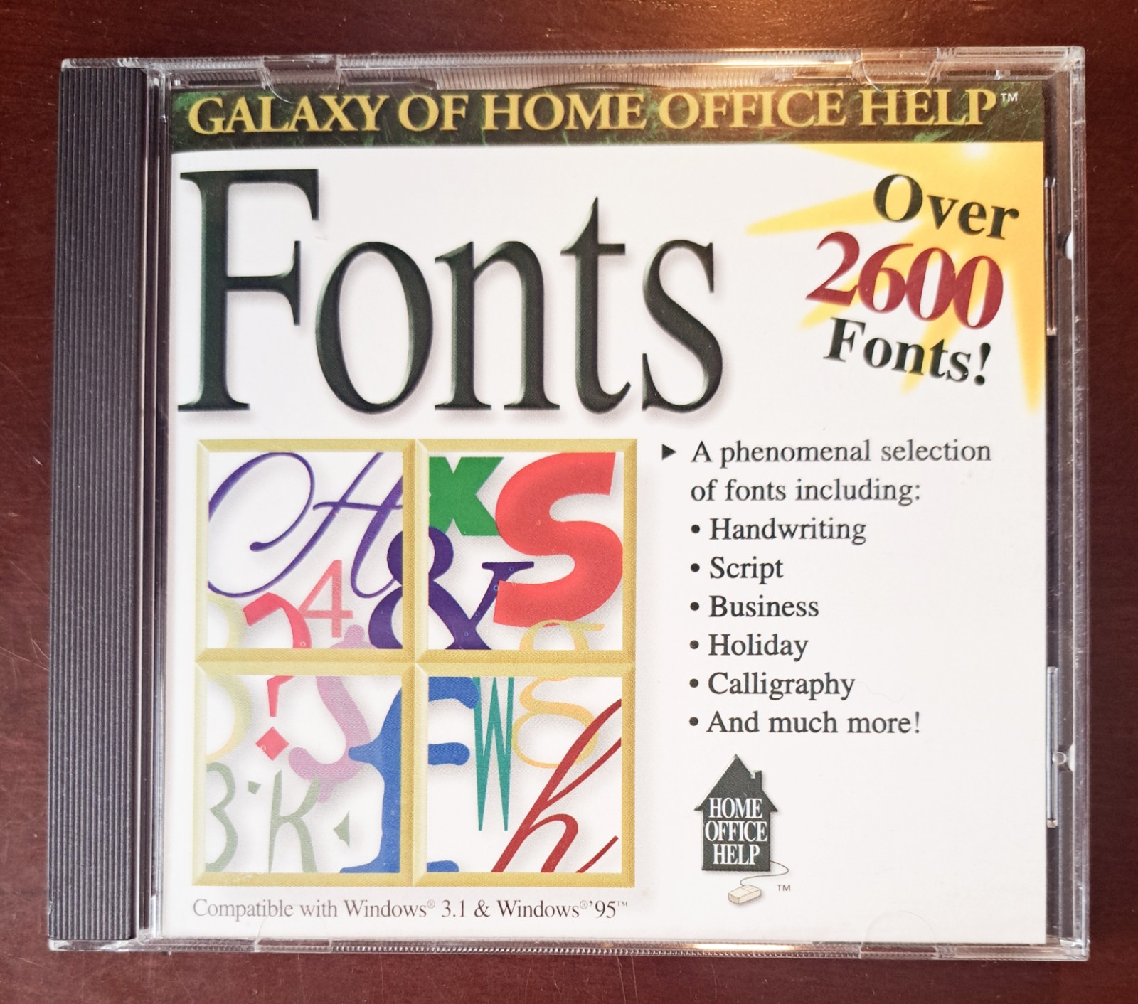 Galaxy of Home Office 2600 Fonts, 1995, Copy And Paste To Any Folder, Windows