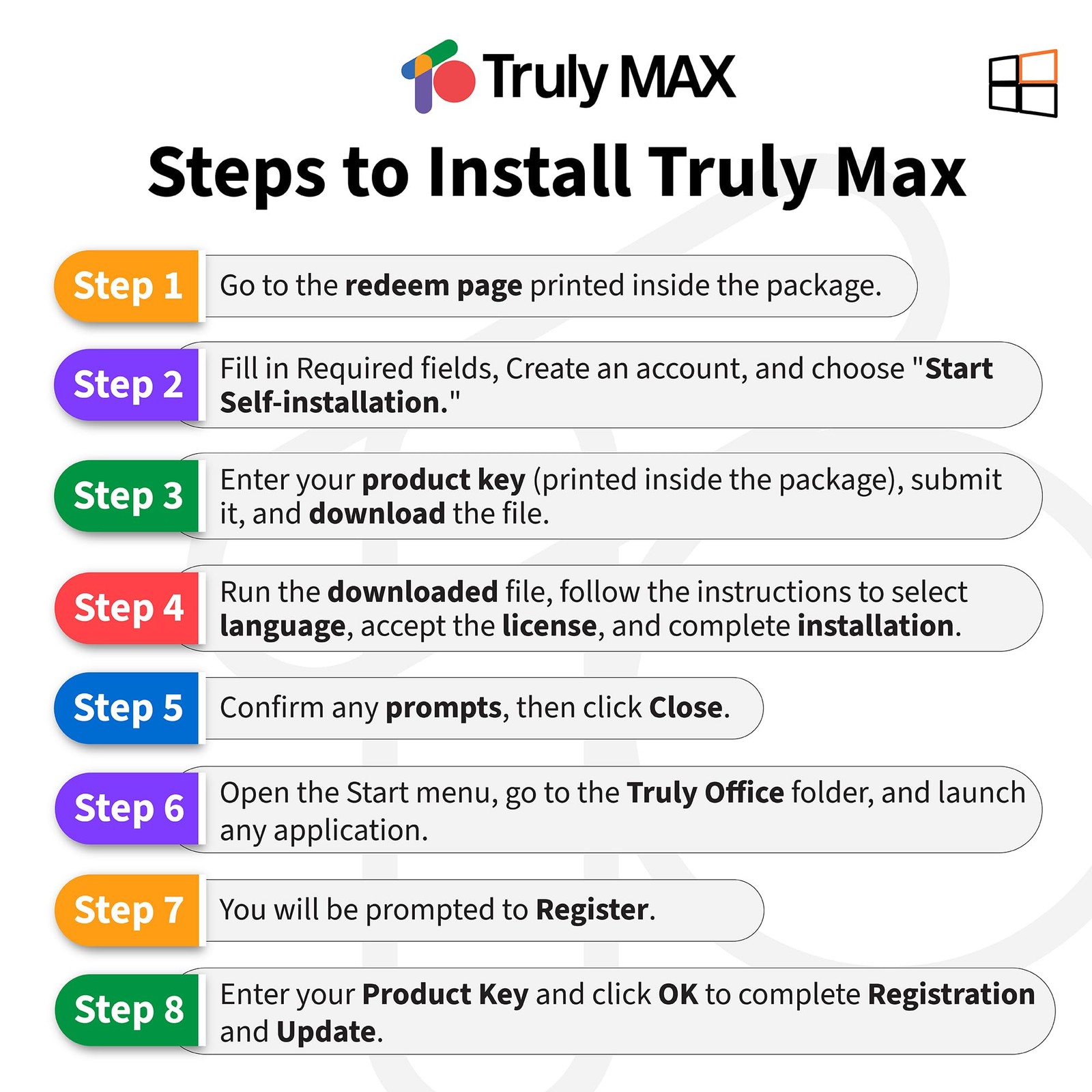 TrulyOffice Truly Max Personal License for Windows | 1-year Subscription | 3…